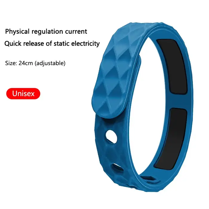 Bracelet en silicone anti-leges pour hommes et femmes, bracelet sans fil, ions négatifs, bracelets r