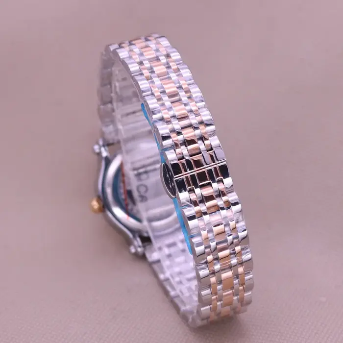 Montre en cuir véritable avec couronne royale pour femme