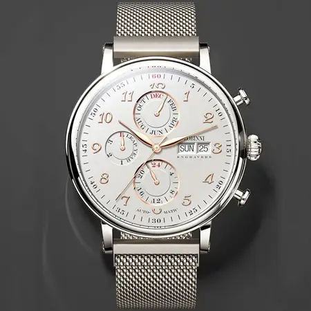Montres pour hommes suisse LOBINNI marque de luxe calendrier perpétuel multi-fonction mouette automatique mécanique saphir L13019-6