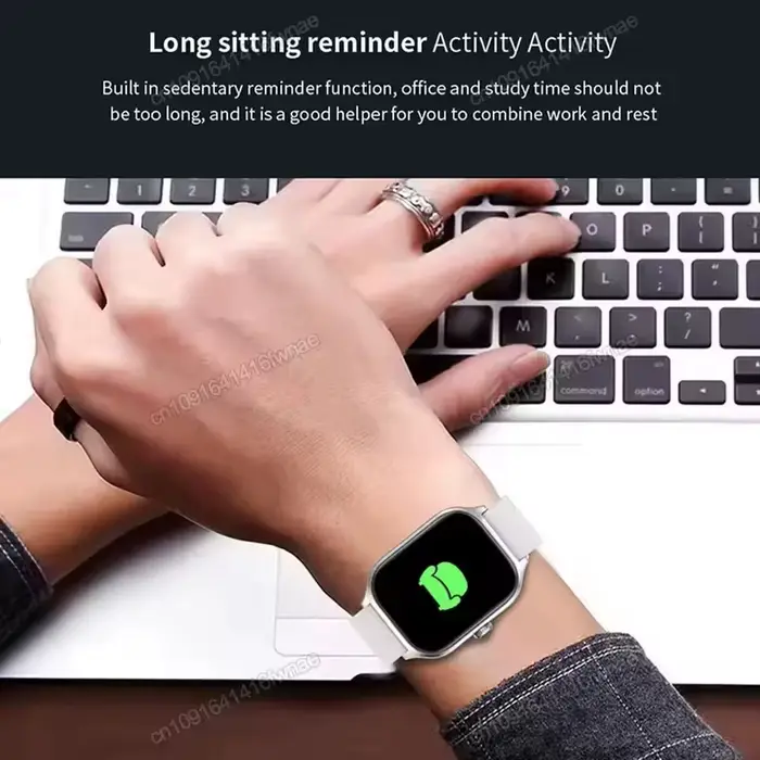 Nouvelle montre connectée de sport, écran tactile HD 1,85 pouces, montres de fitness, tracker d'activité, électronique, appel Bluetooth, montre connectée pour hommes et femmes, cadeau