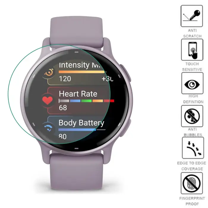 Film de protection transparent en TPU souple, 5 pièces, pour montre intelligente Garmin Vivoactive 5