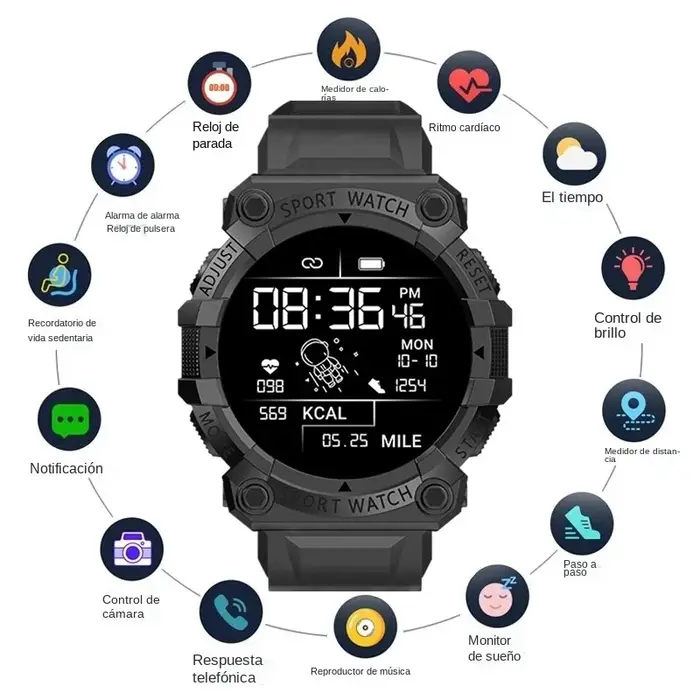 Nouvelle montre intelligente hommes femmes fréquence cardiaque surveillance de la pression artérielle Bluetooth