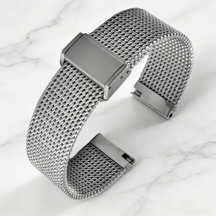 Bracelet en maille milanaise 18mm 19mm 20mm 21mm 22mm en acier inoxydable