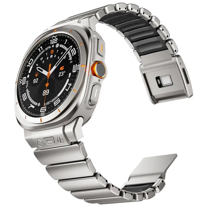 Bracelet magnétique en métal pour Samsung Galaxy Watch Ultra 2025