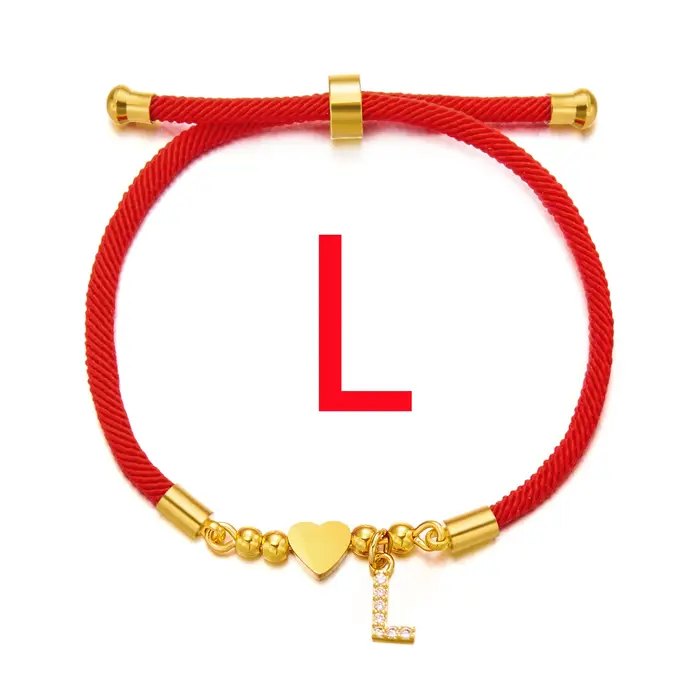 Bracelet Initial en acier inoxydable pour femmes
