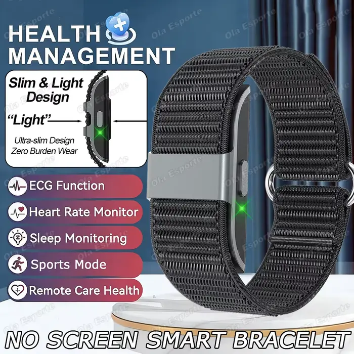 Bracelet de suivi d'activité sans écran, bracelet de sport intelligent, podomètre étanche, moniteur 
