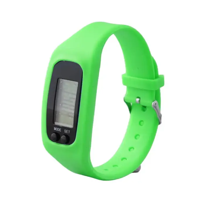 Sport en cours d'exécution podomètre en Silicone compteur de calories montre numérique Bracelet mont