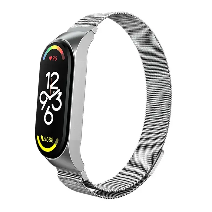 Bracelet à boucle milanaise pour Xiaomi Mi Band 8 7 10 bracelet en acier inoxydable metel Correa Mib