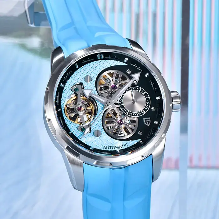 PAGANI DESIGN PD-YS022 montre mécanique pour hommes Tourbillon squelette montre-bracelet