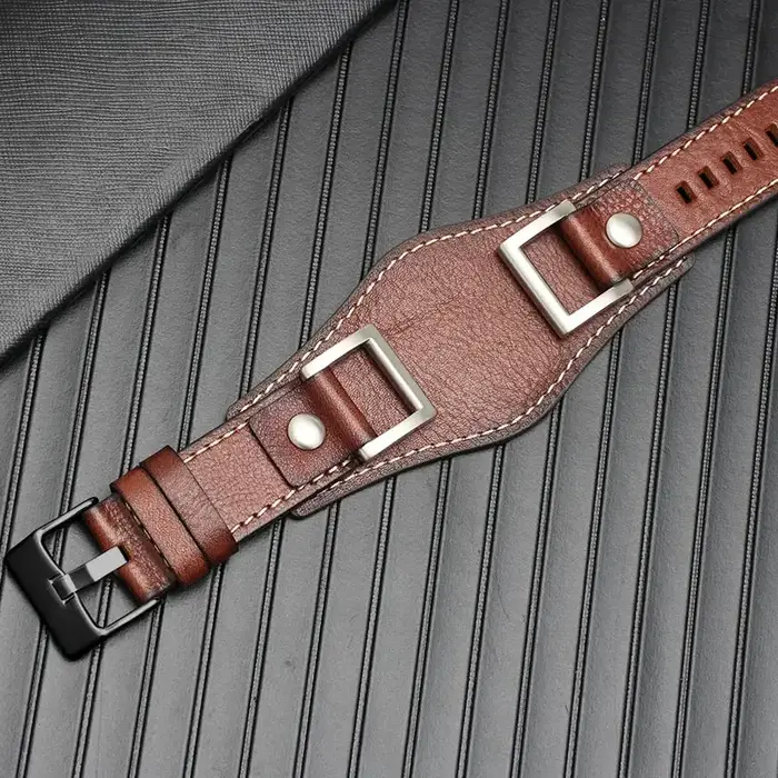 Bracelet de montre en cuir véritable pour Fossil JR1157, bracelet de montre pour homme, style rétro,