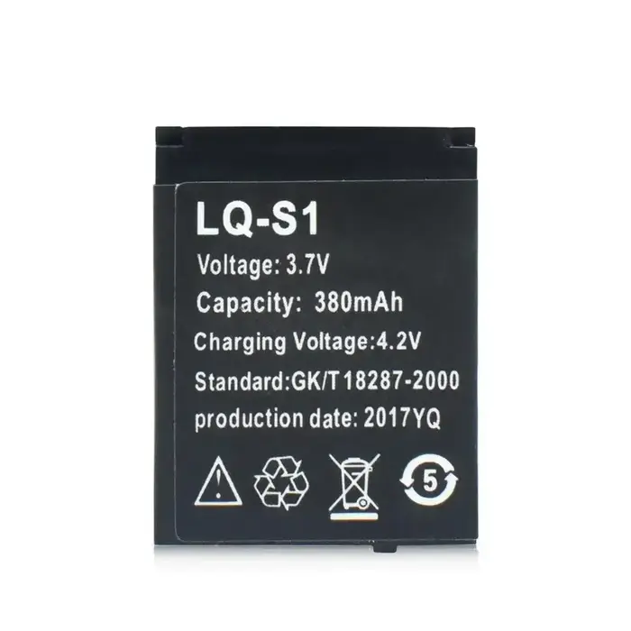 3.7V 380mAh LQ S1 W9 batterie de montre intelligente batterie Li-ion Rechargeable pour batterie de s