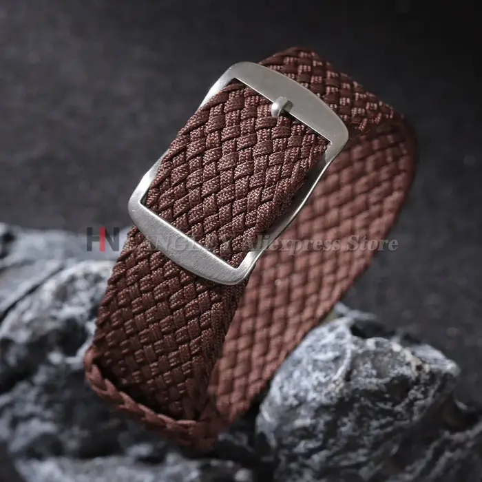 Bracelet de montre en nylon tissé pour Perlon pour Moonswatch, remplacement de bracelet, bracelet un