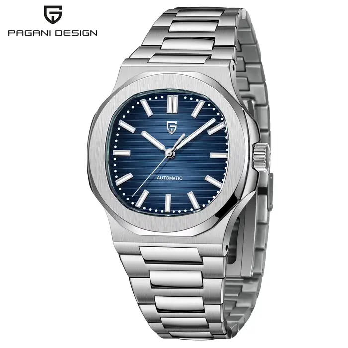 PAGANI DESIGN – montre mécanique de luxe pour hommes, en acier inoxydable, étanche, cristal saphir,
