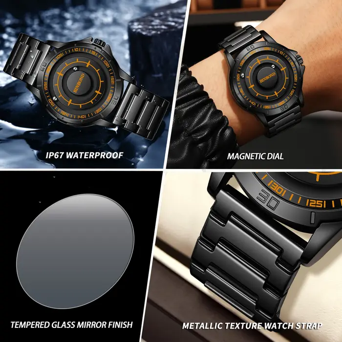 Montres-bracelets en quartz BINBOND pour hommes, montre de luxe étanche pour hommes, Reloj Hombre Para Montres Hommes Original Luxe Festina