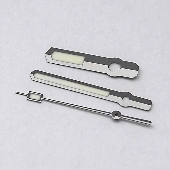 Aiguilles de montre or argent NH35 NH36 C3 vert lumineux