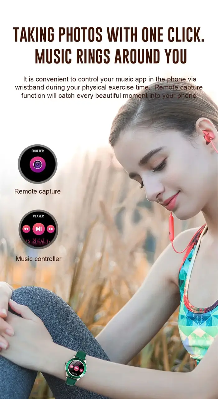 MISIRUN montre intelligente entièrement tactile écran rond