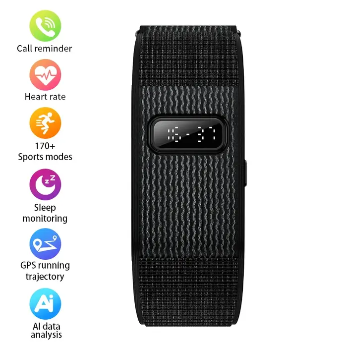 Bracelet intelligent GPS 2026 avec suivi de trajectoire, moniteur de santé et de fitness IA, tensiom