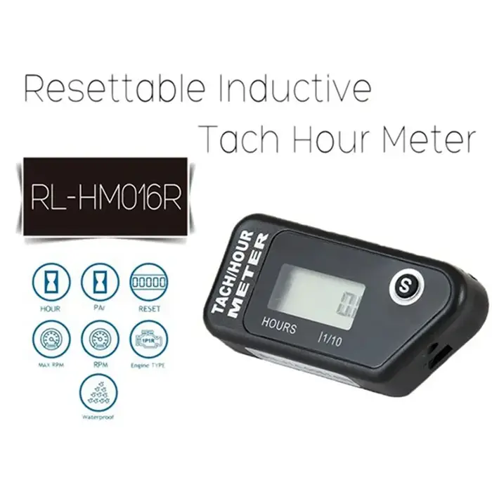 Compteur horaire de vitesse de moto inductif LCD
