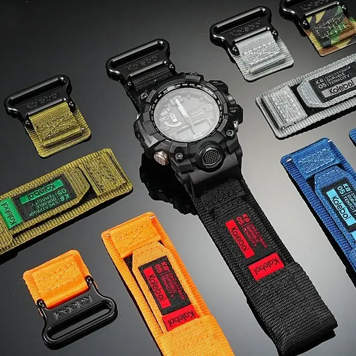 Pour Casio G-SHOCK mudmaster GWG-1000/GB série sport alpinisme nylon toile bracelet de montre pour hommes accessoire