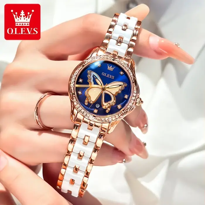 Montre à quartz en céramique pour femme