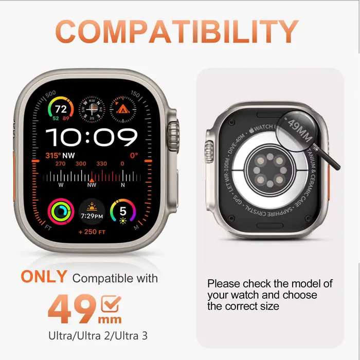 Étui de protection style Halo pour Apple Watch Ultra 2 3 49 mm