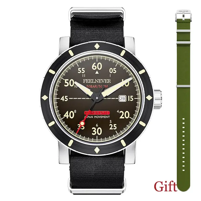 FeelNever-Montres mécaniques d'extérieur pour hommes