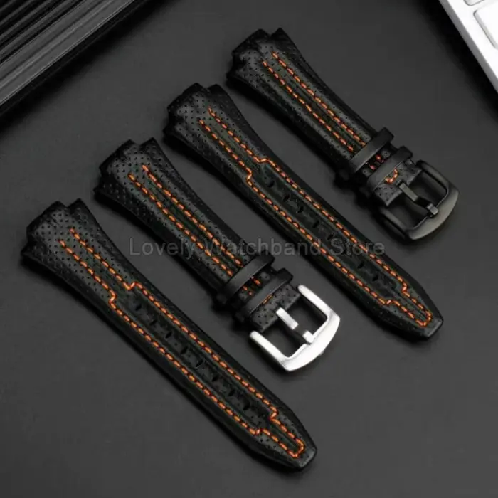Bracelet de montre en cuir véritable