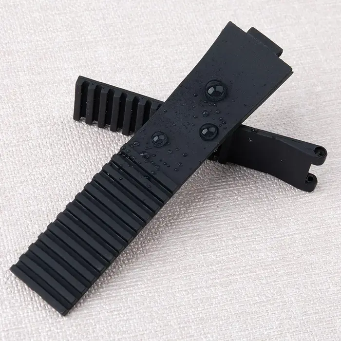 Bracelet de montre en caoutchouc souple pour femmes
