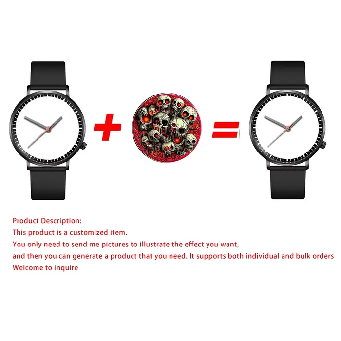 Montre personnalisée en quartz avec photo
