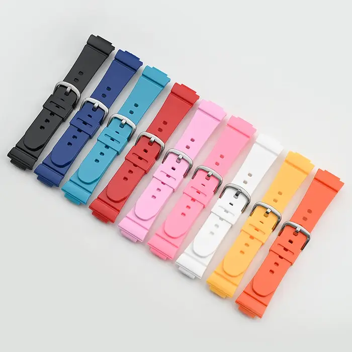 Pour Casio Baby-G BGA-130/131/132/133/160/161 BGD-140/141/500/501/560/5000 Bracelet de montre bande TPU résine femmes