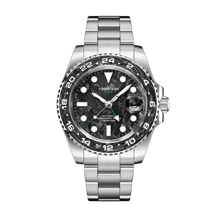 Montres TIME TOKEN GMT en fibre de carbone