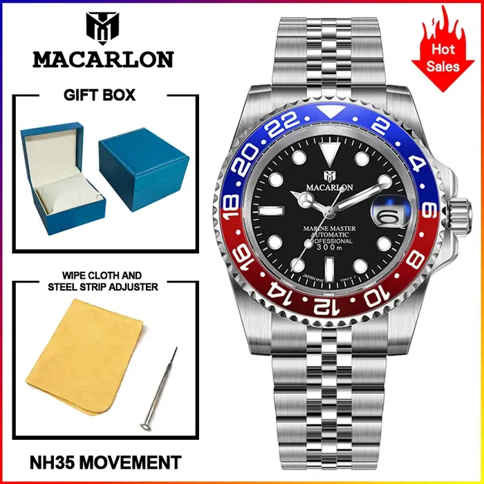 Montre automatique mécanique de luxe pour homme MACARLON DESIGN 2026