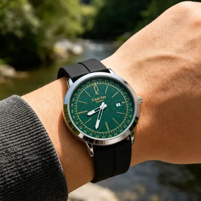 CAWIKER montre à quartz originale à mouvement suisse