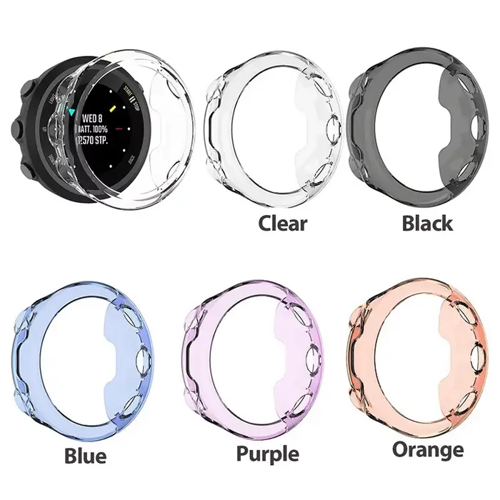 2 + 1 étui de protection + protecteur d'écran pour montre Garmin forerunner 45 45S