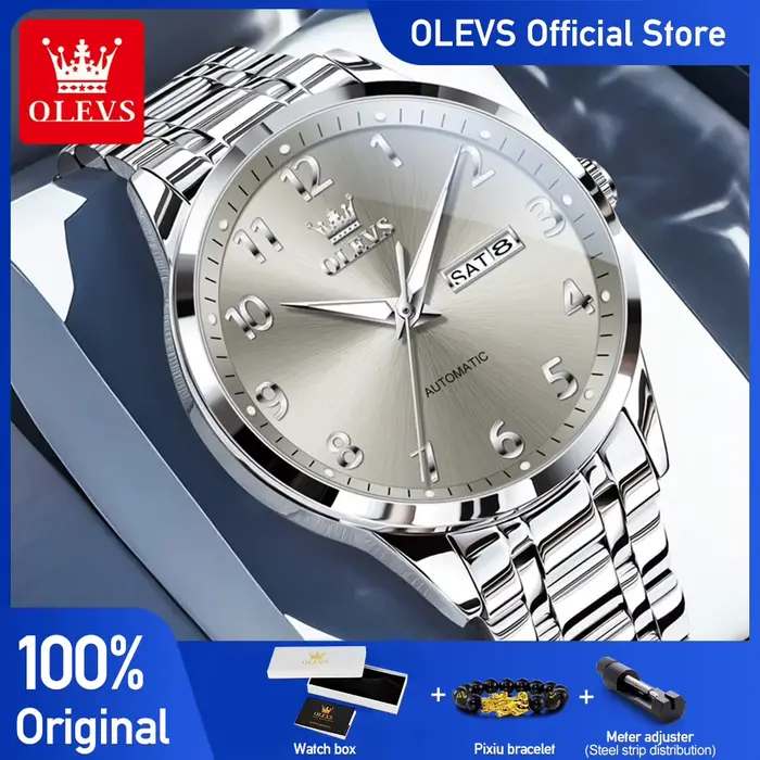 OELVS 7078 montre homme chiffres arabes Original automatique montres mécaniques