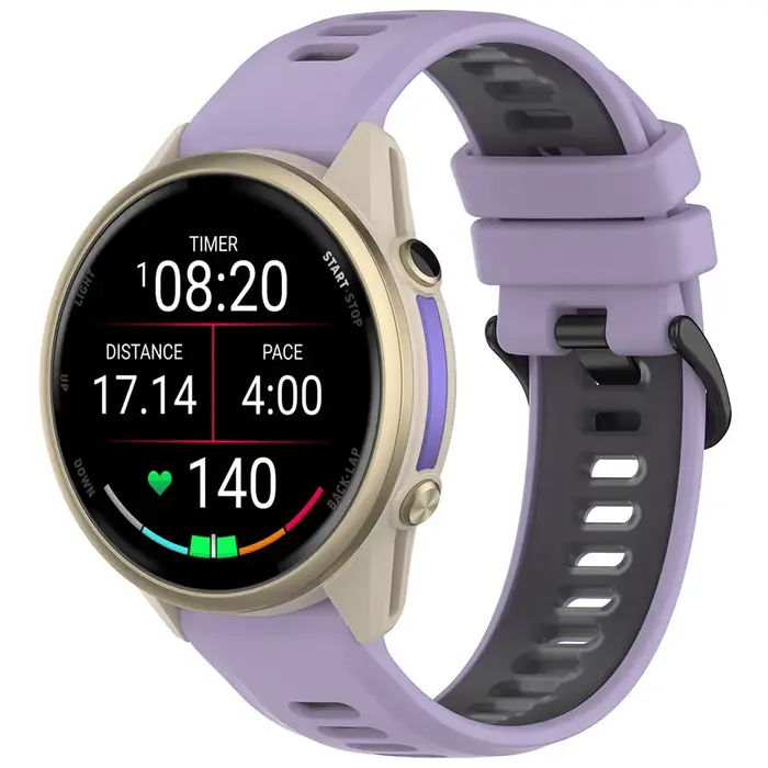 Bracelet de montre en silicone officiel pour Garmin Forerunner 970 Solar Sport