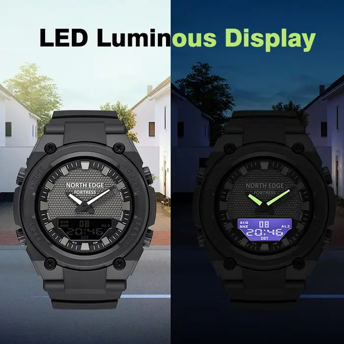 Montre numérique militaire NORTH EDGE FORTRESS pour homme
