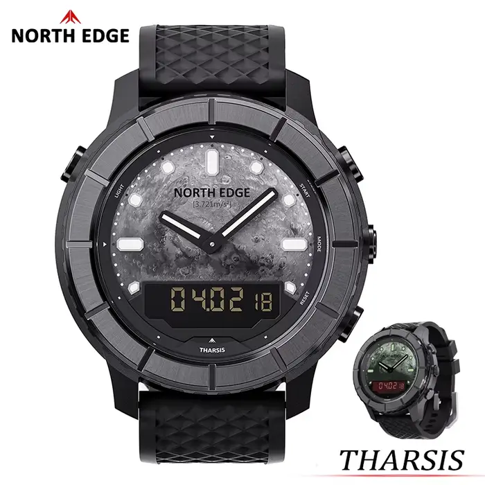 NORTH EDGE 2026 THARSIS Montre pour homme en fibre de carbone