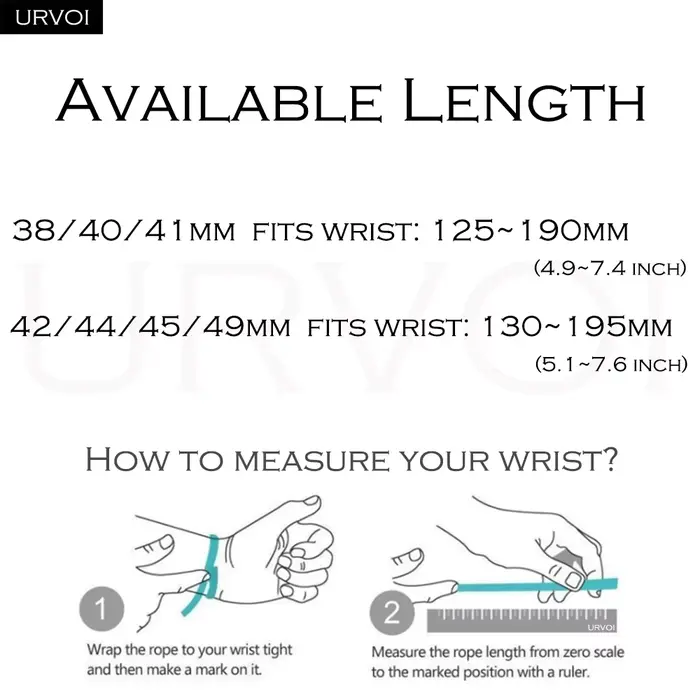 URVOI Ocean Band pour Apple Watch Ultra 3 2 bracelet série 11 10 9 8 SE3