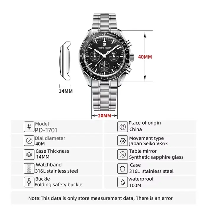 PAGANI DESIGN – montre de Sport pour hommes