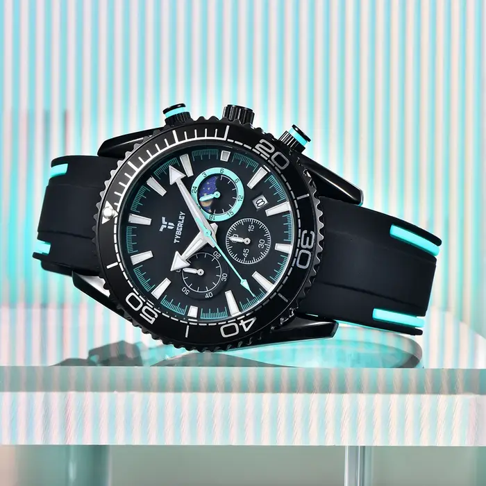 2025 nouvelle montre pour hommes TYBERLEY Top marque Design montres à Quartz de luxe pour homme haut sport horloges étanches homme montres cadeaux