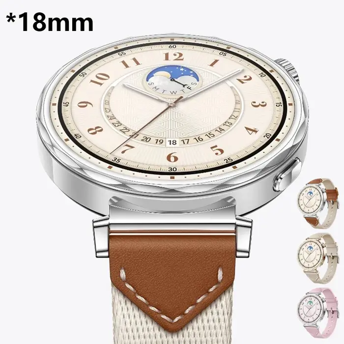 Bracelet en cuir pour femme pour Huawei Watch