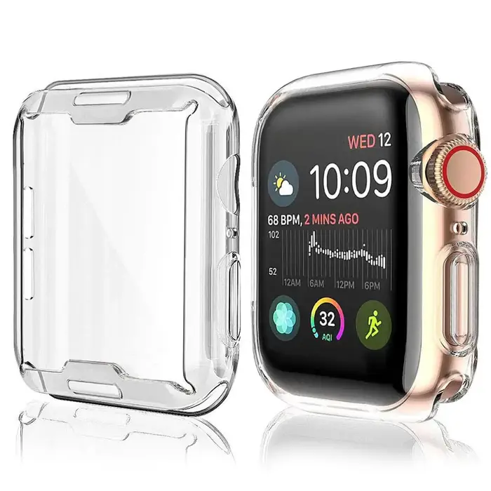 Housse pour Apple Watch Ultra 9 8 7 6 SE 5 4, protecteur d'écran pour iWatch série 38mm 40mm 41mm 42