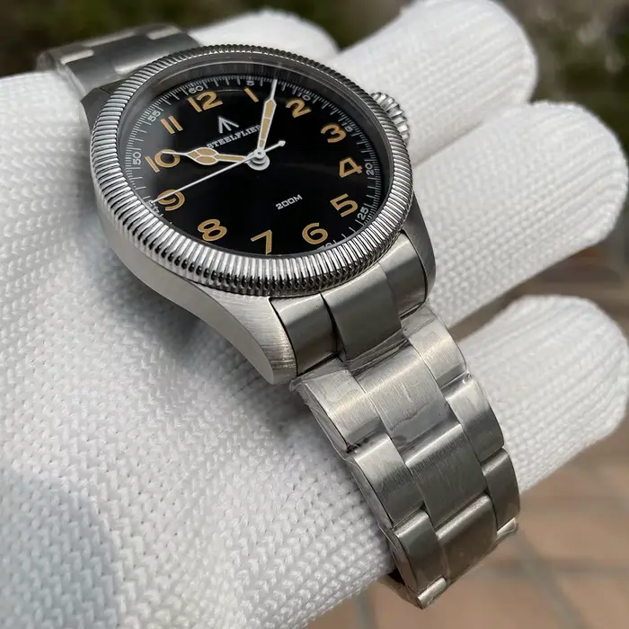 STEELFLIER officiel SF741 classique montres à Quartz Souvenirs saphir miroir VH31 muet 200M étanche luxe montre lumineuse