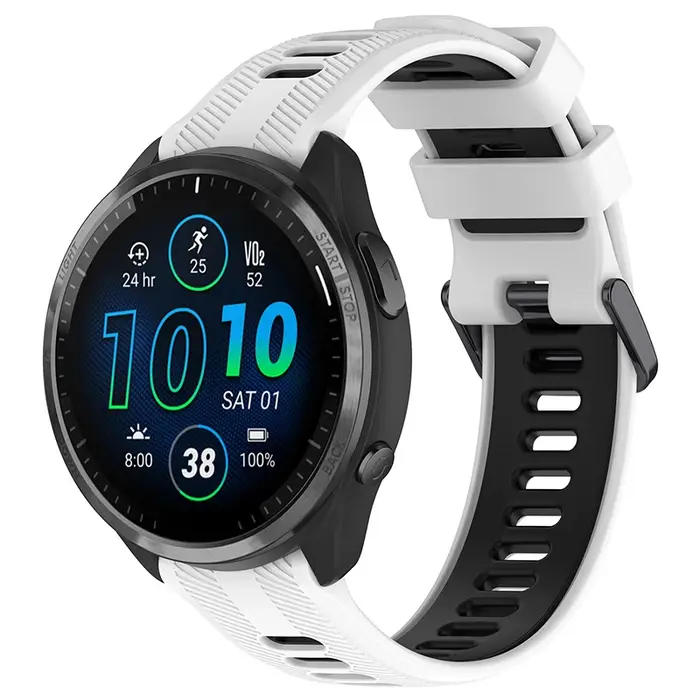 Bracelet de montre en Silicone pour course à pied, bracelet de sport étanche pour Garmin Forerunner 965 955 745