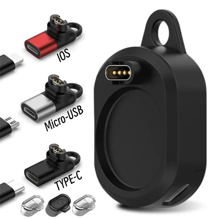 Pour Garmin Fenix 6 7 Venu Forerunner 955 convertisseur de chargeur de montre pour Apple ios Micro USB Type C