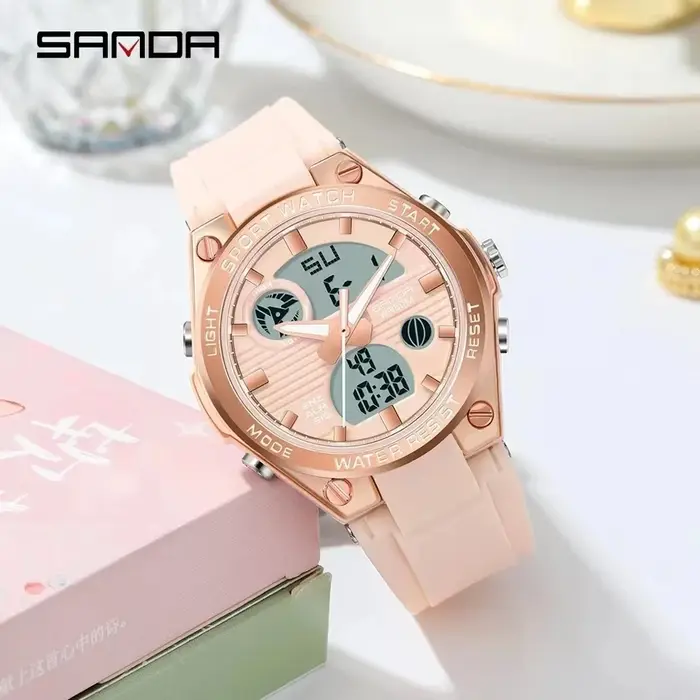 Montre électronique pour femme SANDA 6067