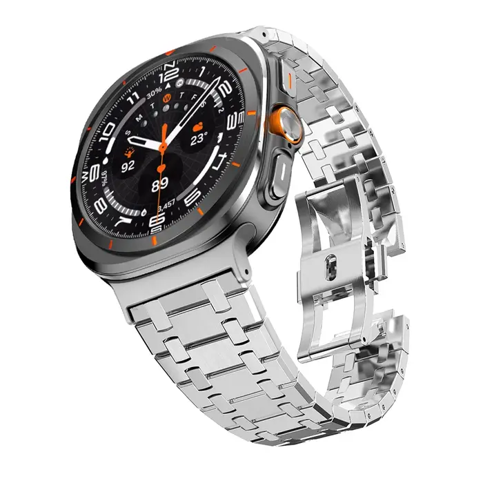 Bracelet en métal luxueux pour Samsung Galaxy Watch Ultra 2025, 47mm, en acier inoxydable, à ajustem