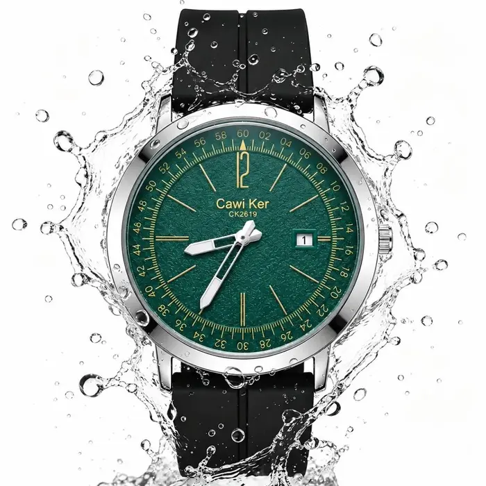 CAWIKER montre à quartz originale à mouvement suisse