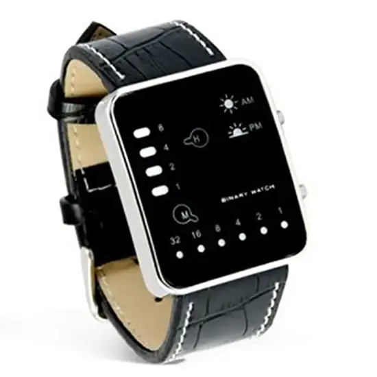 Montre de mode pour hommes sport binaire numérique affichage LED bracelet en Faux cuir montre-bracelet reloj hombre часы мужɔе ✔